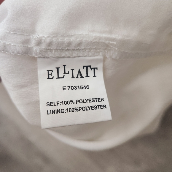 Elliatt Cathedral Striped Mesh Bodycon Peplum Midi Dress Size Medium  / Bridal / - Picture 11 of 13